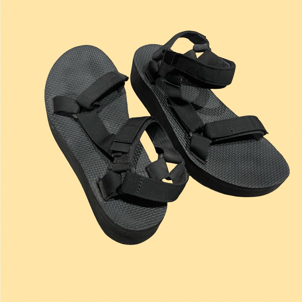 Teva Mid Platform Black Women's Sandals